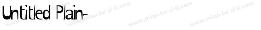 Untitled Plain字体转换